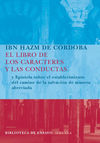 LIBRO DE LOS CARACTERES Y CONDUCT.BE-58