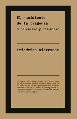 EL NACIMIENTO DE LA TRAGEDIA